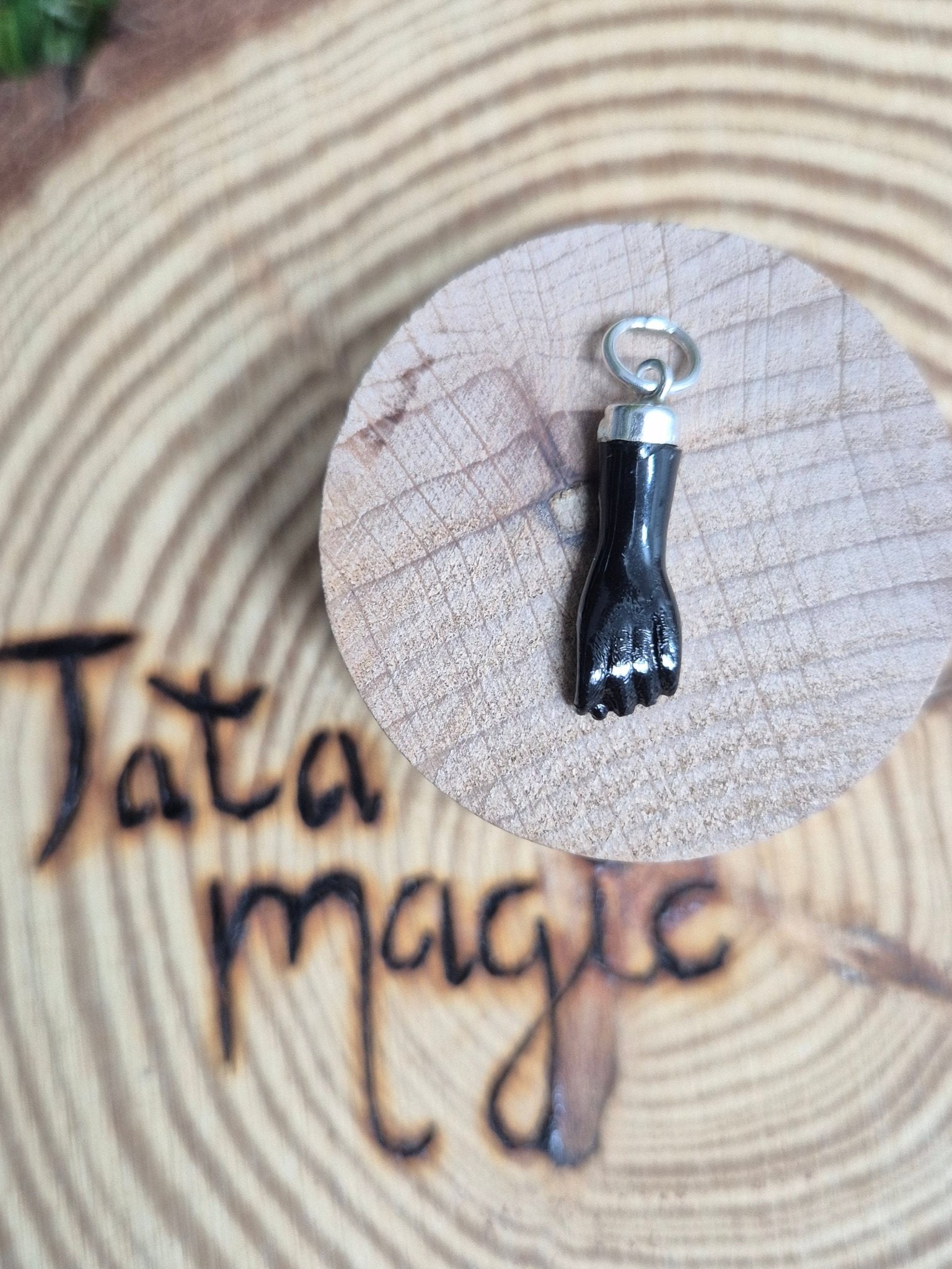 Colgante Plata 925 Figa Azabache - Consagrado Tienda esotérica Málaga - La Tienda de Tata Magic: tienda Esotérica en Málaga
